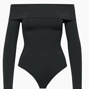 Babaton Contour Deco Off Shoulder Bodysuit Black Size M